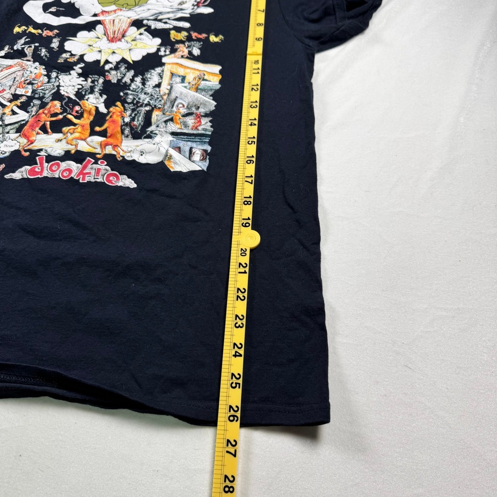 Green Day Dookie Album Cover Graphic T-Shirt Black Mens Medium Mad Engine 100% - Picture 4 of 5